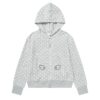 Polka Dot Gray Chic Hoodie
