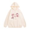 Personalized Cat Print Pullover Hoodie