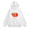 Playful Persimmon Design Pullover Hoodie